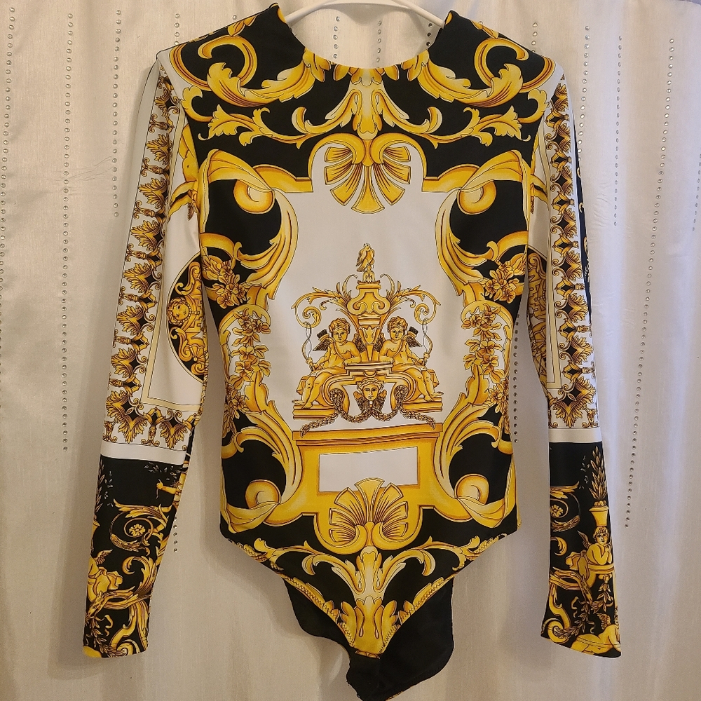 Versace Tribute Baroque SS 1992 Bodysuit